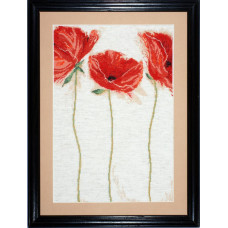 dw2435 Design Works Набір для вишивки рахунковим хрестиком - Flamenco Poppies 31x46 см, Aida 14