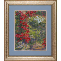 2541 Design Works Набір для вишивки рахунковим хрестиком - Spring Gate 21x25 см, Aida14