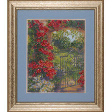 2541 Design Works Набір для вишивки рахунковим хрестиком - Spring Gate 21x25 см, Aida14