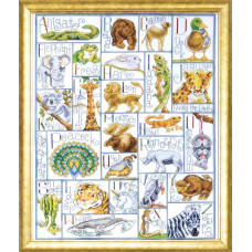 dw2548 Design Works Набір для вишивки рахунковим хрестиком - Amimal ABC 41x51 см, Aida 14, пластик