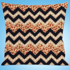 dw2567 Design Works Набір для вишивки рахунковим хрестиком - Leopard ZigZag 31x31 см, страмін