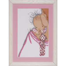2720 Design Works Набір для вишивки рахунковим хрестиком - Baby Hugs 22,86x35,56 см, Aida14