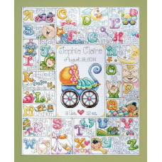 dw2770 Design Works Набір для вишивки рахунковим хрестиком - Baby ABC 41x51 см, Aida 14