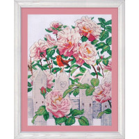 2786 Design Works Набір для вишивки рахунковим хрестиком - Roses in Provence  31x41 см, Aida14