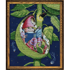 3237 Design Works Набір для вишивки рахунковим хрестиком - Bedtime Fairy 23x30 см, Aida14