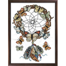 3252 Design Works Набір для вишивки рахунковим хрестиком - 3252 Dreamcatcher 28x38 см, Aida14