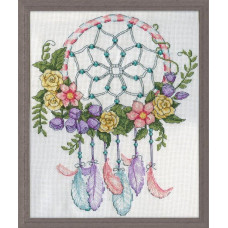 3256 Design Works Набір для вишивки рахунковим хрестиком - Pastel Dreamcatcher 25x30 см, Aida14