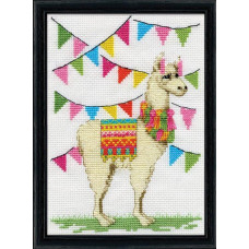 3289 Design Works Набір для вишивки рахунковим хрестиком - Lama 14x18 см, Aida14
