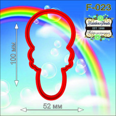 F-023 Брязкальце. Форма для печива. Rainbow beads