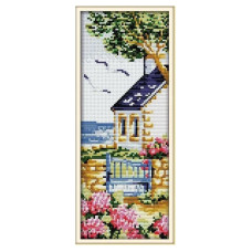 F198-2JS Узбережжя 2, 15x34 см. Joy Sunday. Набір для вишивки хрестиком на канві з нанесеним малюнком