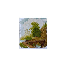 F799JS Сільське життя, 31x34 см. Joy Sunday. Набір для вишивки хрестиком на канві з нанесеним малюнком