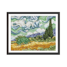 FA032JS Пейзаж, 42x33 см. Joy Sunday. Набір для вишивки хрестиком на канві з нанесеним малюнком