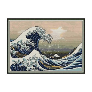 FA099JS Велика хвиля, 60x44 см. Joy Sunday. Набір для вишивки хрестиком на канві з нанесеним малюнком FA099JS Велика хвиля, 60x44 см. Joy Sunday. Набір для вишивки хрестиком на канві з нанесеним малюнком