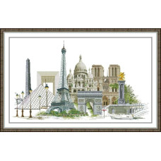 FA619JS Joy Sunday Набір для вишивки друкованим хрестиком - Пам'ятки архітектури 102x64 см, Aida 14 ct (схема на канві) FA619JS Joy Sunday Набір для вишивки друкованим хрестиком - Пам'ятки архітектури 102x64 см, Aida 14 ct (схема на канві)