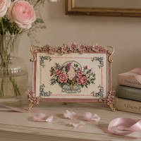 FFWP Леля Рамка Floral Wide Pink, 18,5х14.5см (латунь)