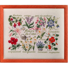 FL11-C Lucas Creations Схема для вишивки рахунковим хрестиком - Літні квіти Fleurs d'ete 36x26 см, папір