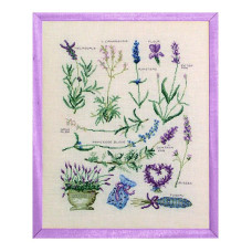 FL16-C Lucas Creations Схема для вишивки рахунковим хрестиком - Сорти лаванди Varietes de Lavandes 26x34 см, папір