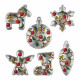 FLBB-124 Wonderland Crafts Набір для вишивки бісером на екошкірі - Іграшка Срібна ніч ~9x10 см, 6 шт, срібло