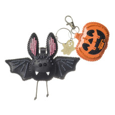 FLBB-199 Wonderland Crafts Набір для вишивки бісером на штучній шкірі - Шарм Геловінська ніч, 9,5x8 см