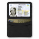 FLBE(BB)-036 Обкладинка на ID паспорт, 9,5х7 см (чорний). Wonderland Crafts. Заготовка для вишивання бісером або нитками на штучній шкірі