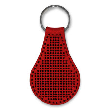 FLBE(BB)-058 Wonderland Crafts Заготовка для вишивки - Брелок 4х9 см (червоний, штучна шкіра)