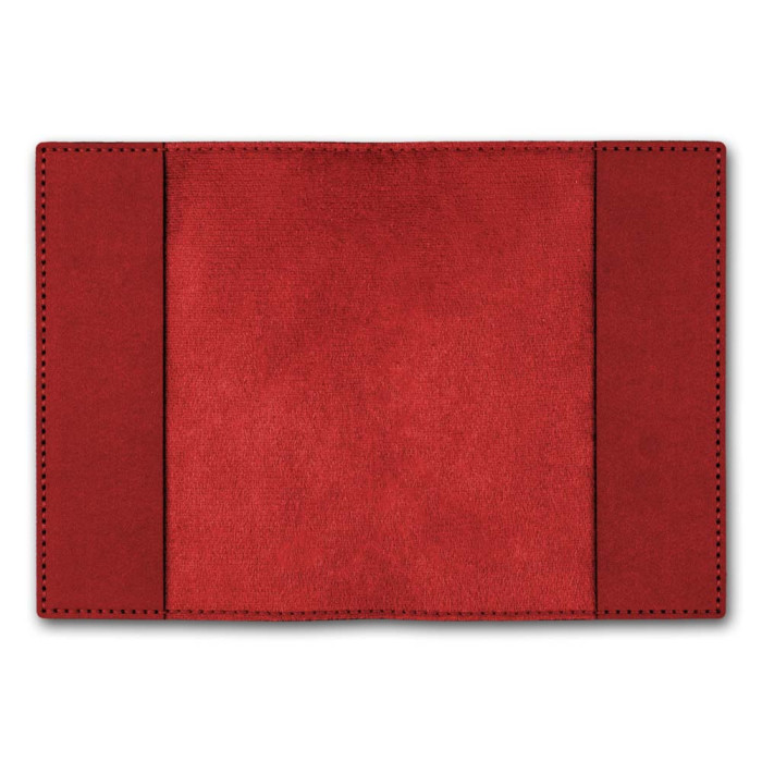 FLBE(BB)-061 Wonderland Crafts Заготовка для вишивки - Обкладинка на паспорт 13,5х19,5 см (червоний, штучна шкіра)