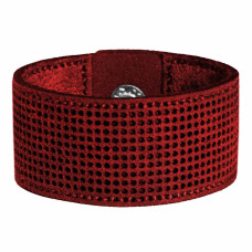 FLBE(BB)-063 Wonderland Crafts Заготовка для вишивки - Браслет 2,6x17 см (червоний, штучна шкіра)