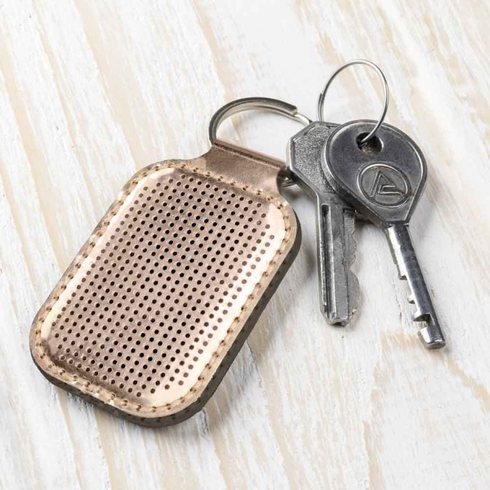 FLBE(BB)-066 Wonderland Crafts Заготовка для вишивки - Брелок 4x9 см (рожеве золото, штучна шкіра)