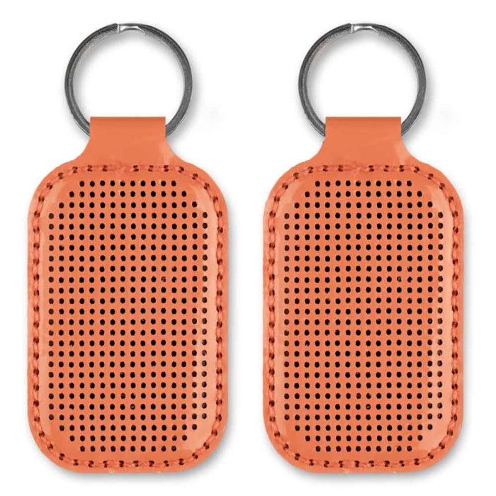 FLBE(BB)-072 Wonderland Crafts Заготовка для вишивки - Брелок 4x9 см (помаранчевий, штучна шкіра)