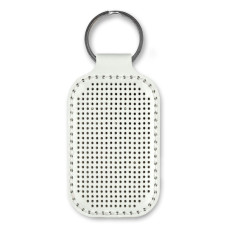 FLBE(BB)-075 Wonderland Crafts Заготовка для вишивки - Брелок 4x9 см (білий, штучна шкіра)