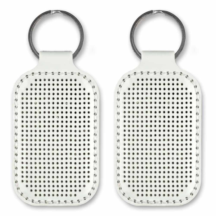 FLBE(BB)-075 Wonderland Crafts Заготовка для вишивки - Брелок 4x9 см (білий, штучна шкіра)