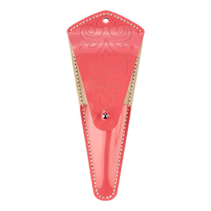 FLBE(BB)-077 Wonderland Crafts Заготовка для вишивки - Чохол для ножиць 6,5x15,5 см (кораловий, штучна шкіра)