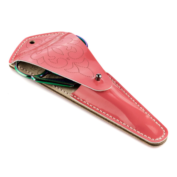 FLBE(BB)-077 Wonderland Crafts Заготовка для вишивки - Чохол для ножиць 6,5x15,5 см (кораловий, штучна шкіра)