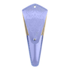 FLBE(BB)-078 Wonderland Crafts Заготовка для вишивки - Чохол для ножиць 6,5x15,5 см (блакитний, штучна шкіра)