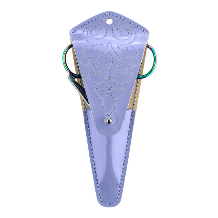 FLBE(BB)-078 Wonderland Crafts Заготовка для вишивки - Чохол для ножиць 6,5x15,5 см (блакитний, штучна шкіра)