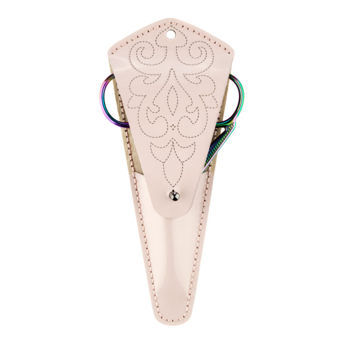 FLBE(BB)-079 Wonderland Crafts Заготовка для вишивки - Чохол для ножиць 6,5x15,5 см (рожевий, штучна шкіра)