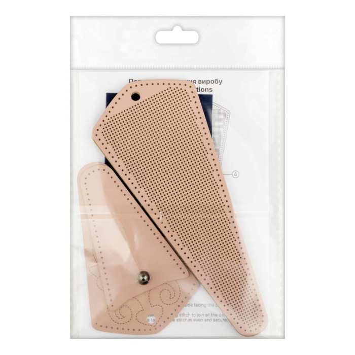 FLBE(BB)-079 Wonderland Crafts Заготовка для вишивки - Чохол для ножиць 6,5x15,5 см (рожевий, штучна шкіра)