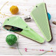 FLBE(BB)-080 Wonderland Crafts Заготовка для вишивки - Чохол для ножиць 6,5x15,5 см (світло-зелений, штучна шкіра)