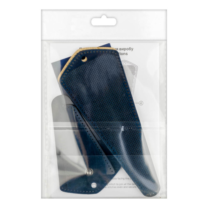 FLBE(BB)-081 Wonderland Crafts Заготовка для вишивки - Чохол для ножиць 6,5x15,5 см (синій, штучна шкіра)