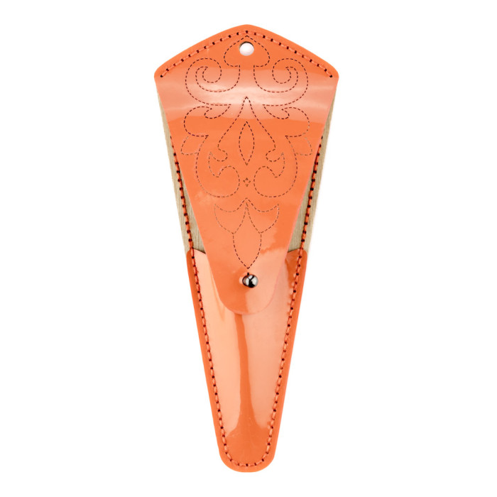 FLBE(BB)-082 Wonderland Crafts Заготовка для вишивки - Чохол для ножиць 6,5x15,5 см (помаранчевий, штучна шкіра)