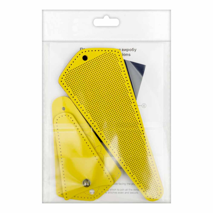 FLBE(BB)-084 Wonderland Crafts Заготовка для вишивки - Чохол для ножиць 6,5x15,5 см (жовтий, штучна шкіра)