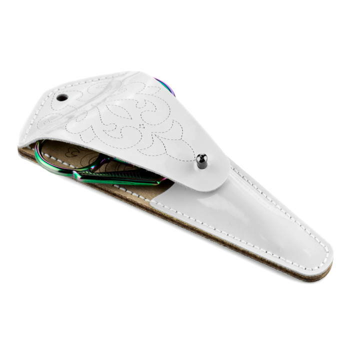 FLBE(BB)-085 Wonderland Crafts Заготовка для вишивки - Чохол для ножиць 6,5x15,5 см (білий, штучна шкіра)