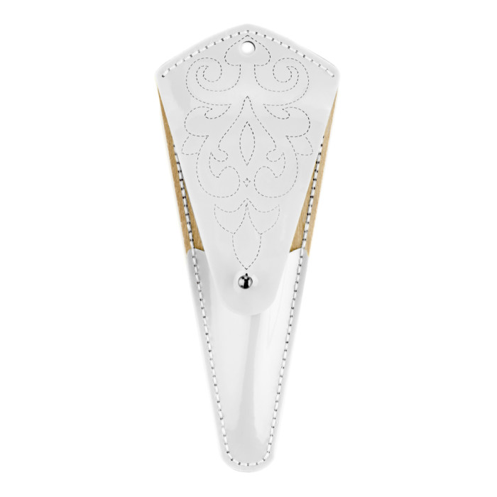 FLBE(BB)-085 Wonderland Crafts Заготовка для вишивки - Чохол для ножиць 6,5x15,5 см (білий, штучна шкіра)