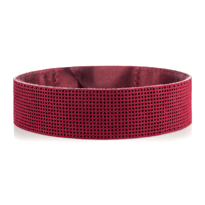 FLBE(BB)-086 Wonderland Crafts Заготовка для вишивання бісером або нитками на штучній шкірі - Чокер 3x30 см (червоний)