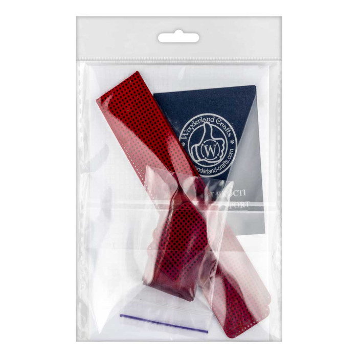 FLBE(BB)-086 Wonderland Crafts Заготовка для вишивання бісером або нитками на штучній шкірі - Чокер 3x30 см (червоний)