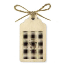 FLBE(K)-035 Wonderland Сrafts. Заготовка для вишивки на дерев`яній основі - Бірка 4,5*8 см