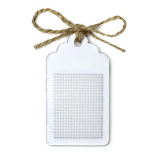 FLBE(PL)-025 Wonderland Сrafts. Заготовка для вишивки на пластиковій основі - Бірка, 4,5*8 см