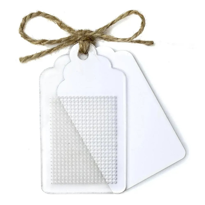 FLBE(PL)-025 Wonderland Сrafts. Заготовка для вишивки на пластиковій основі - Бірка, 4,5*8 см