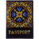 FLHL-048 Обкладинка на паспорт. Wonderland Crafts (Волшебная страна). Набір для вишивання нитками на штучній шкірі