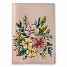 FLHL-094 Wonderland Crafts Набір для вишивки нитками Обкладинка на паспорт штучна шкіра, рожевий